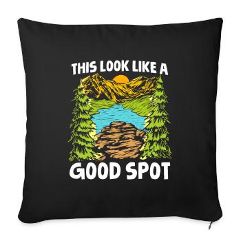 Boy Scout Cool - Sofa pillowcase 17,3'' x 17,3'' (45 x 45 cm) - black - Front