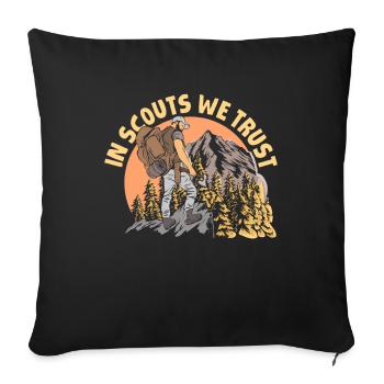 Scout - Sofa pillowcase 17,3'' x 17,3'' (45 x 45 cm) - black - Front