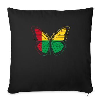 Guinée-Bissau - Housse de coussin décorative 45 x 45 cm - noir - Devant