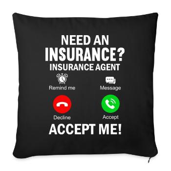 Courtier bizarre - Housse de coussin décorative 45 x 45 cm - noir - Devant