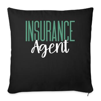 Courtier bizarre - Housse de coussin décorative 45 x 45 cm - noir - Devant