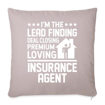 Strange broker - Sofa pillowcase 17,3'' x 17,3'' (45 x 45 cm) - light taupe - Front
