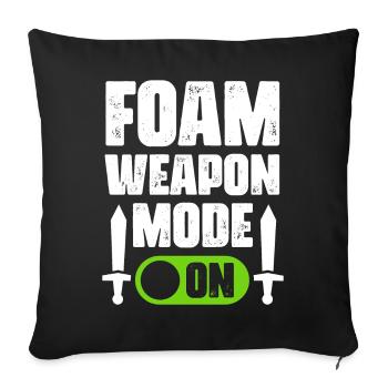 Funny Larp Live-Action RPG Gamer-Hard - Housse de coussin décorative 45 x 45 cm - noir - Devant