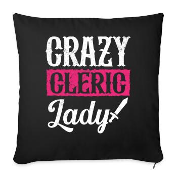 Drôle de Larp Live Action Jeu de rôle Gamer - Housse de coussin décorative 45 x 45 cm - noir - Devant