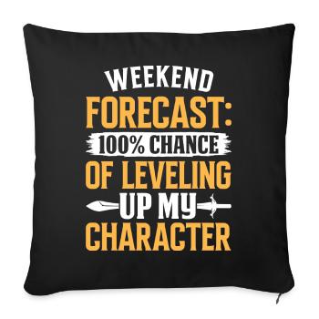 Fun Larp Live-Action RPG - Sofa pillowcase 17,3'' x 17,3'' (45 x 45 cm) - black - Front