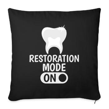 Funny Dental Lab Technician Dentist - Sofa pillowcase 17,3'' x 17,3'' (45 x 45 cm) - black - Front