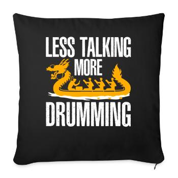 Funny Dragon Boat Racing Paddle - Sofa pillowcase 17,3'' x 17,3'' (45 x 45 cm) - black - Front