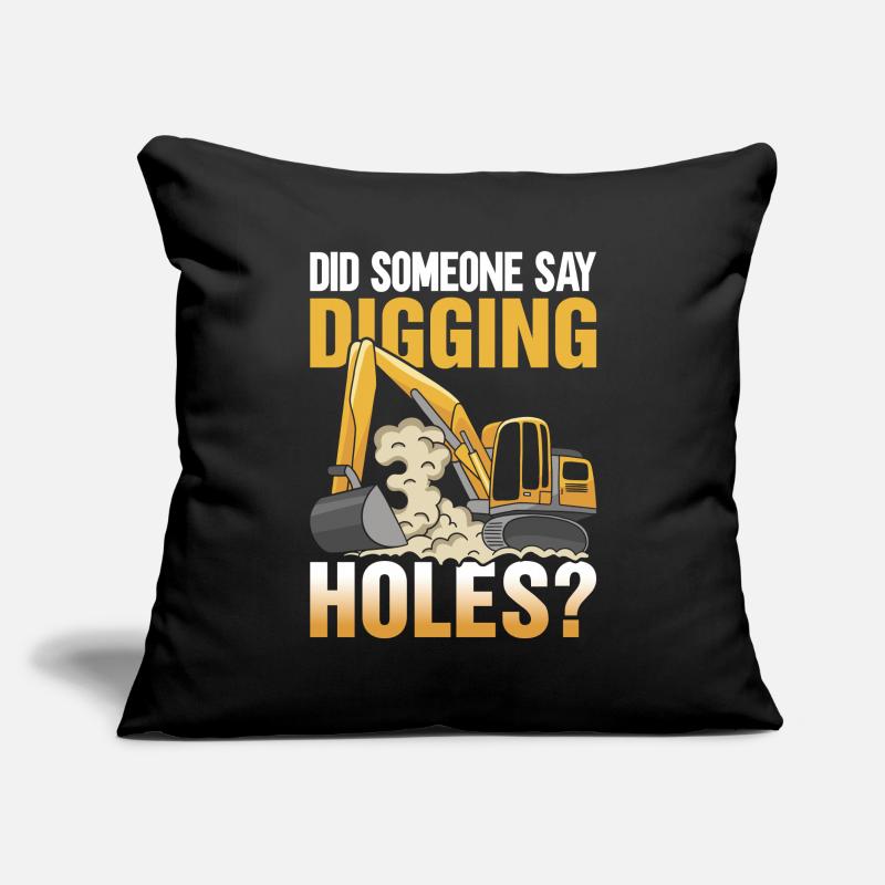 Funny Excavator Driver Heavy Equipment HEO Sofa pillowcase 17,3'' x 17,3'' (45 x 45 cm)