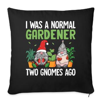 Drôles de nains de jardin - Housse de coussin décorative 45 x 45 cm - noir - Devant