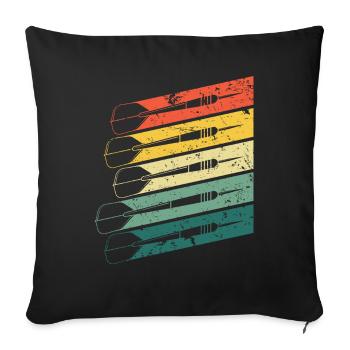 Retro Steeldart Darts Darts Dart Player - Sofa pillowcase 17,3'' x 17,3'' (45 x 45 cm) - black - Front