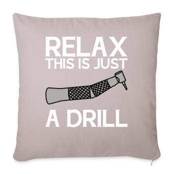 Funny Dental Lab Technician Dentist - Sofa pillowcase 17,3'' x 17,3'' (45 x 45 cm) - light taupe - Front