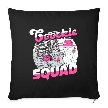 Pfadfinder Plätzchen Cookie Squad - Sofakissenbezug 45 x 45 cm - Schwarz - Vorne