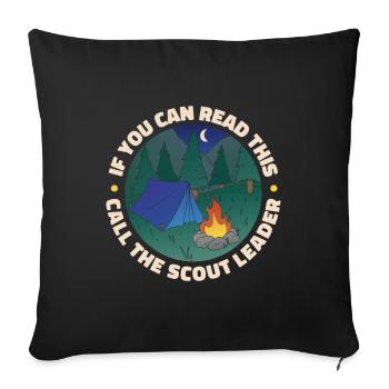 Scout Guide - Housse de coussin décorative 45 x 45 cm - noir - Devant
