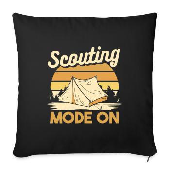 Pathfinder Mode On - Sofa pillowcase 17,3'' x 17,3'' (45 x 45 cm) - black - Front