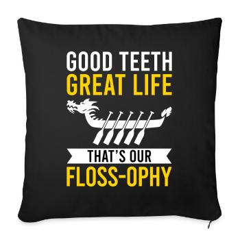 Funny technician for dental lab - Sofa pillowcase 17,3'' x 17,3'' (45 x 45 cm) - black - Front
