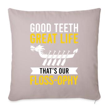Funny technician for dental lab - Sofa pillowcase 17,3'' x 17,3'' (45 x 45 cm) - light taupe - Front