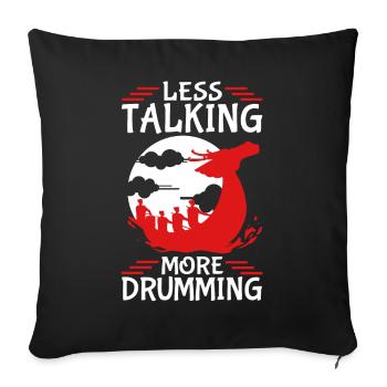 Funny Dragon Boat Racing Paddle - Sofa pillowcase 17,3'' x 17,3'' (45 x 45 cm) - black - Front