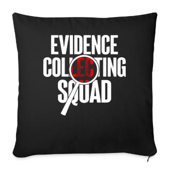 Drôle de scientifique médico-légal - Housse de coussin décorative 45 x 45 cm - noir - Devant