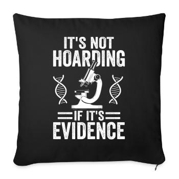 Drôle de scientifique médico-légal - Housse de coussin décorative 45 x 45 cm - noir - Devant