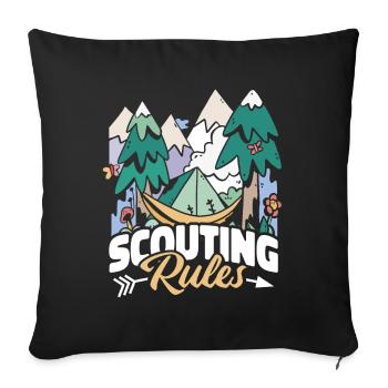 Boy Scout Cool - Housse de coussin décorative 45 x 45 cm - noir - Devant