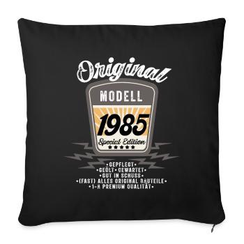 Modell 1985 - Sofakissenbezug 45 x 45 cm - Schwarz - Vorne