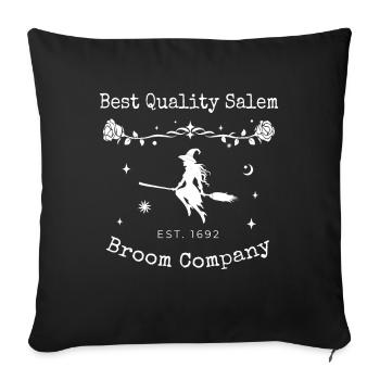 Quality Broom Company Costume d’Halloween - Housse de coussin décorative 45 x 45 cm - noir - Devant