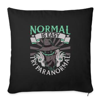 Essayez Paranormal - SOS Fantômes - Housse de coussin décorative 45 x 45 cm - noir - Devant