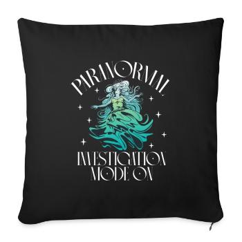 Mode d’enquête paranormal activé - SOS Fantômes - Housse de coussin décorative 45 x 45 cm - noir - Devant
