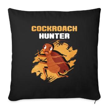 Cockroach - Sofa pillowcase 17,3'' x 17,3'' (45 x 45 cm) - black - Front