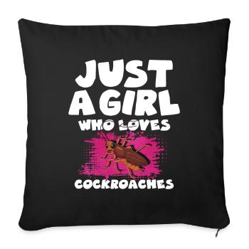 Cafard - Housse de coussin décorative 45 x 45 cm - noir - Devant