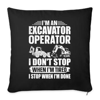 Funny HEO - Sofa pillowcase 17,3'' x 17,3'' (45 x 45 cm) - black - Front