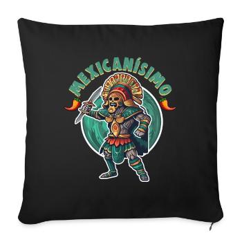 Mexique vacances à la plage au bord de la mer design beach motif - Housse de coussin décorative 45 x 45 cm - noir - Devant