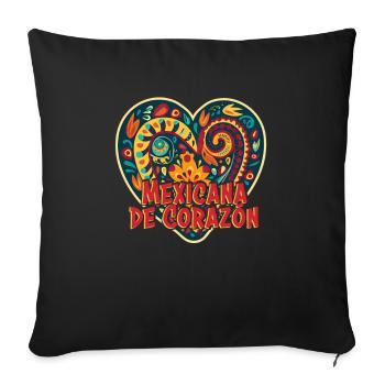 Mexico beach holiday by the sea design beach motif - Sofa pillowcase 17,3'' x 17,3'' (45 x 45 cm) - black - Front