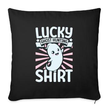 Ghostbusters - Lucky Ghost Hunting - Sofa pillowcase 17,3'' x 17,3'' (45 x 45 cm) - black - Front