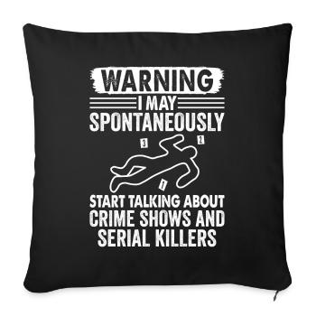 Drôle de coroner - Housse de coussin décorative 45 x 45 cm - noir - Devant