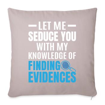 Funny coroner - Sofa pillowcase 17,3'' x 17,3'' (45 x 45 cm) - light taupe - Front