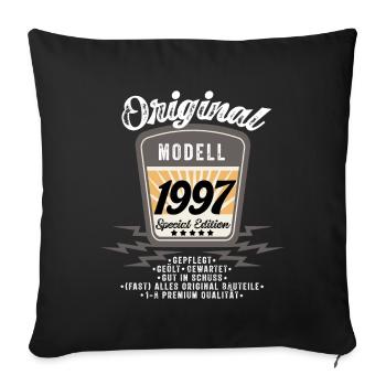 Modell 1997 - Sofakissenbezug 45 x 45 cm - Schwarz - Vorne