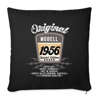 Modell 1956 - Sofakissenbezug 45 x 45 cm - Schwarz - Vorne