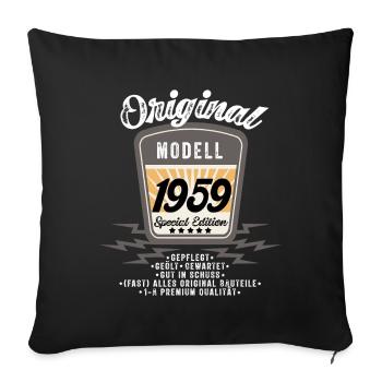 Modell 1959 - Sofakissenbezug 45 x 45 cm - Schwarz - Vorne