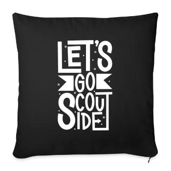 Let's go out - Boy Scouts - Sofa pillowcase 17,3'' x 17,3'' (45 x 45 cm) - black - Front