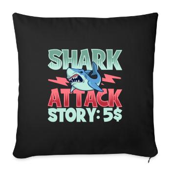 Histoire de Haibiss - Housse de coussin décorative 45 x 45 cm - noir - Devant