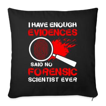 science amusante - Housse de coussin décorative 45 x 45 cm - noir - Devant