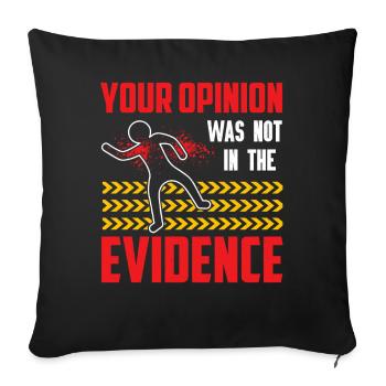 Drôle de scientifique médico-légal - Housse de coussin décorative 45 x 45 cm - noir - Devant