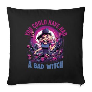 Magical Dark Art Occult Witch Designs - Sofa pillowcase 17,3'' x 17,3'' (45 x 45 cm) - black - Front