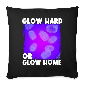 Drôle de scientifique médico-légal - Housse de coussin décorative 45 x 45 cm - noir - Devant