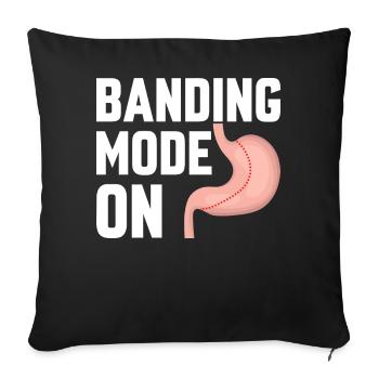 Drôle de pontage gastrique Bariatrique - Housse de coussin décorative 45 x 45 cm - noir - Devant