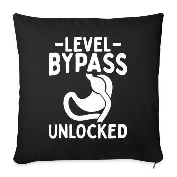 Drôle de chirurgie gastrique bariatrique - Housse de coussin décorative 45 x 45 cm - noir - Devant