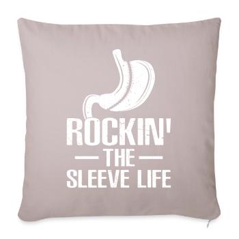 Funny Gastric Sleeve Bariatric Surgery - Sofa pillowcase 17,3'' x 17,3'' (45 x 45 cm) - light taupe - Front