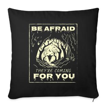 Be Afraid Vintage Halloween - Sofakissenbezug 45 x 45 cm - Schwarz - Vorne