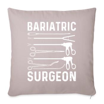 Funny stomach surgeries - Sofa pillowcase 17,3'' x 17,3'' (45 x 45 cm) - light taupe - Front
